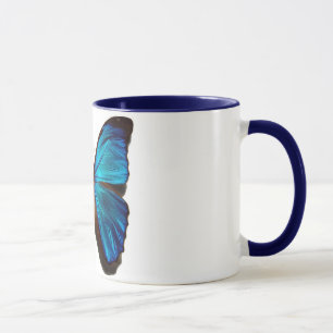 Blåttmorphofjäril Mugg