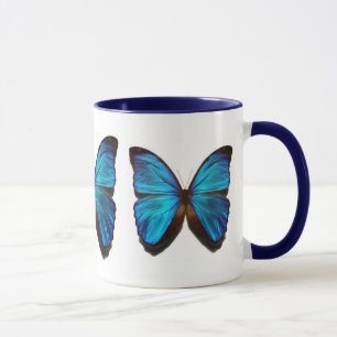 Blåttmorphofjäril Mugg