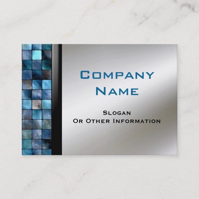 Blåttmosaiken belägger med tegel visitkortar visitkort (Framsida)