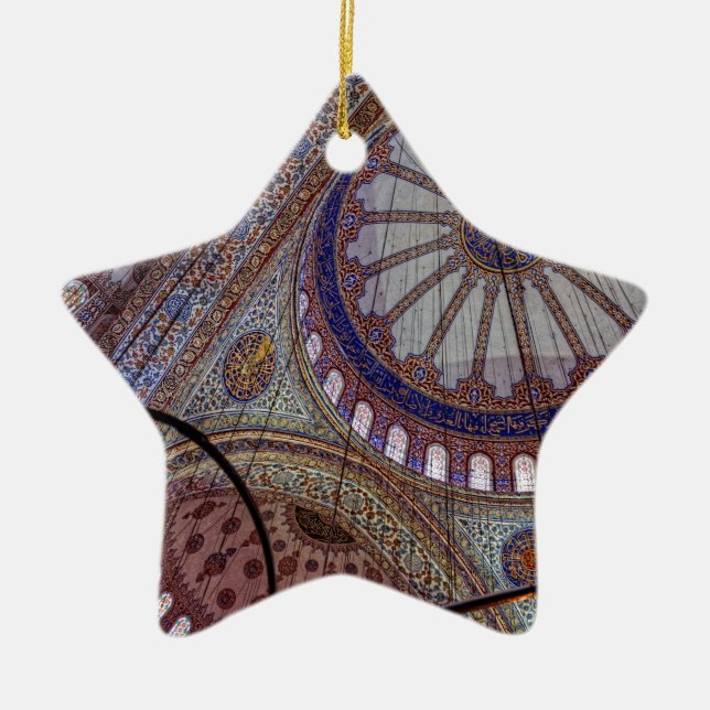 Blåttmoské Istanbul Julgransprydnad Keramik (Framsidan)