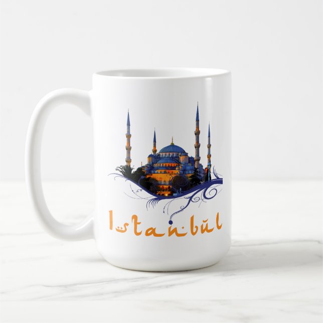 Blåttmoské Istanbul Kaffemugg (Vänster)