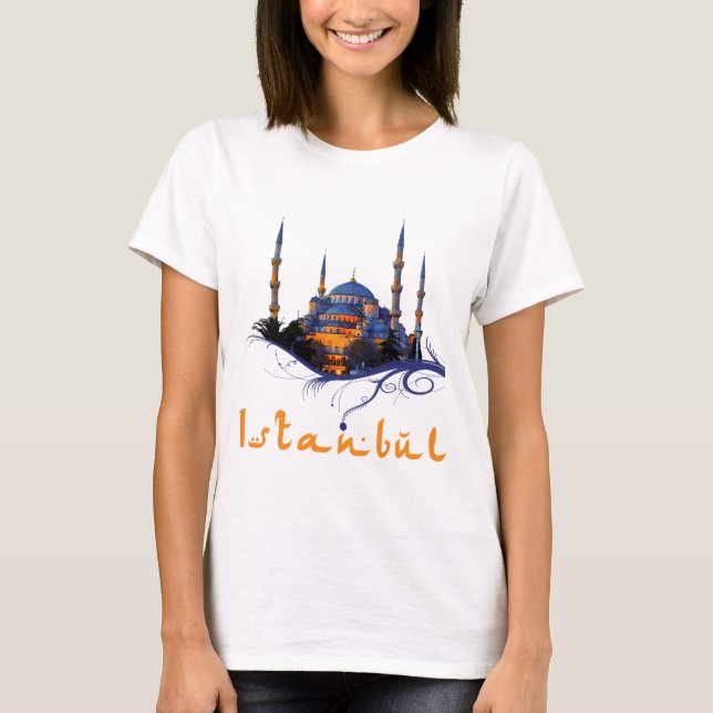 Blåttmoské Istanbul Tee (Framsida)