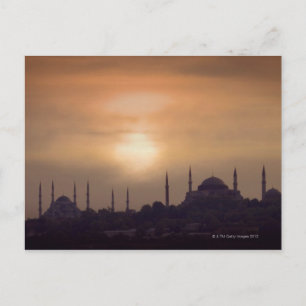 Blåttmoské och Hagia Sophia Turkiet, Istanbul Vykort