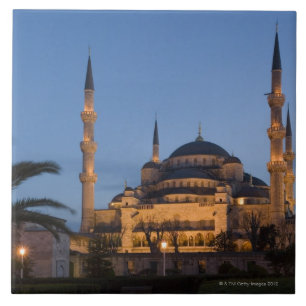 Blåttmoské, Sultanhamet område, Istanbul, Turki Kakelplatta