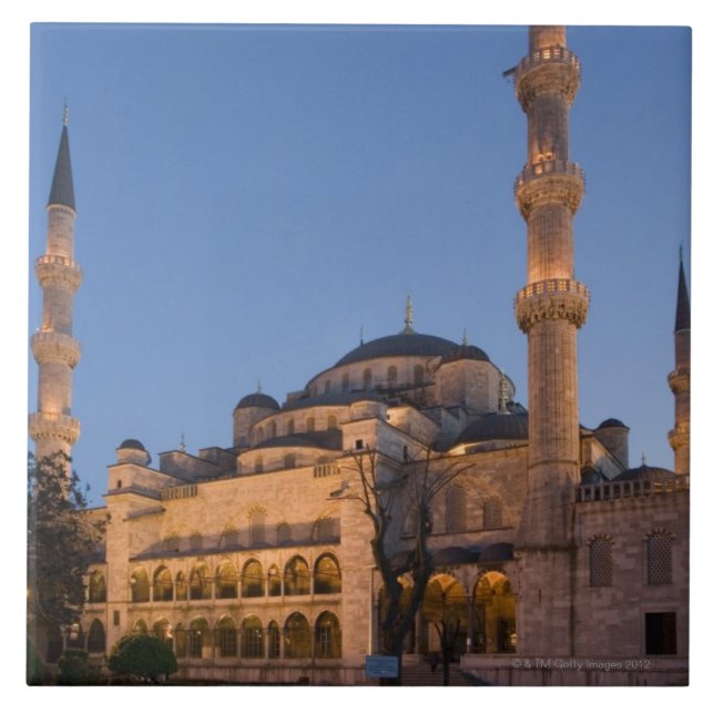 Blåttmoské, Sultanhamet område, Istanbul, Turkiet Kakelplatta (Framsidan)