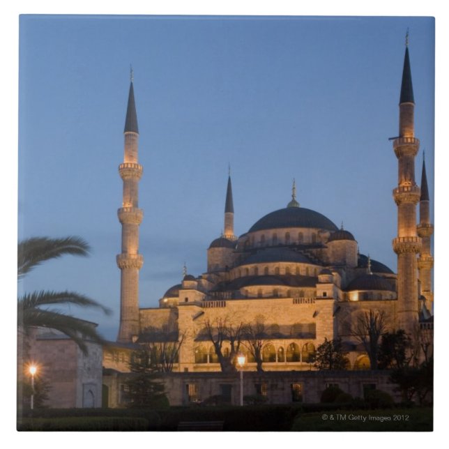 Blåttmoské, Sultanhamet område, Istanbul, Turkiet Kakelplatta (Framsidan)