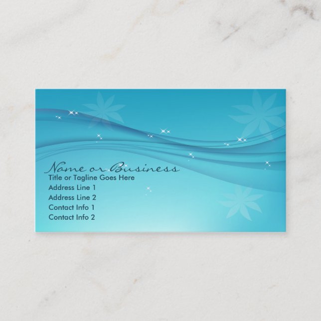 blåttnåd visitkort (Framsida)