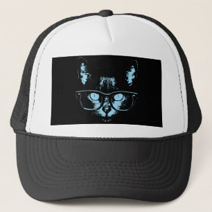 BlåttNerdkatt Truckerkeps