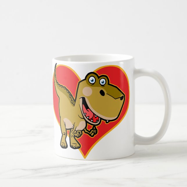 Blåttöga Dino Kaffemugg (Höger)