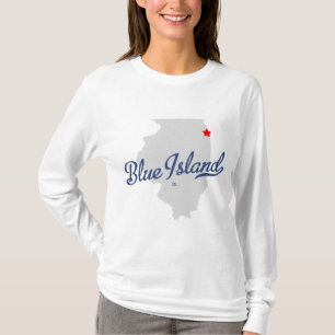 BlåttöIllinois IL skjorta T Shirt