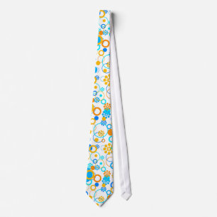 Blåttorangeblommor Slips