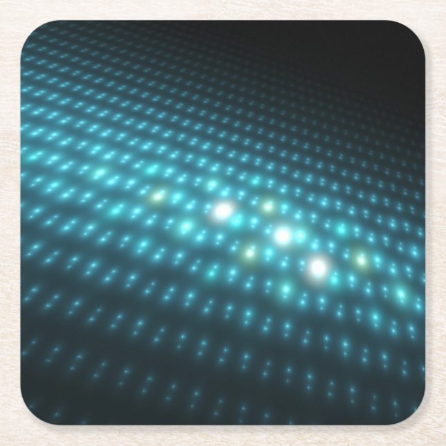 BlåttOrbs 3D Underlägg Papper Kvadrat (Framsidan)