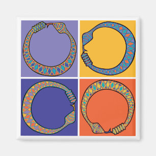 Blåttorm Ourboros Magnet