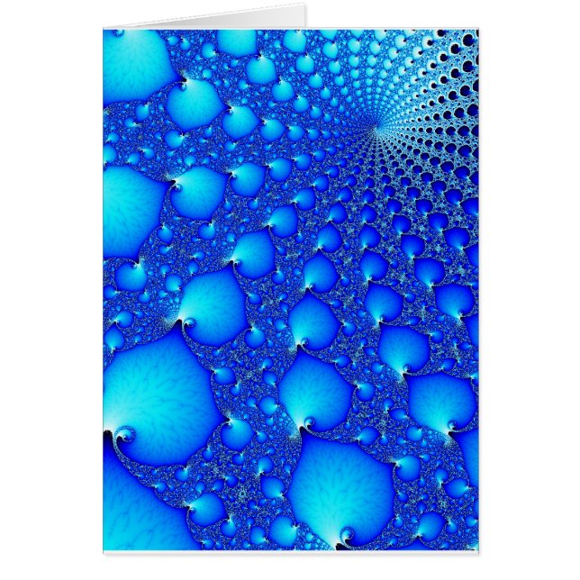 Blåttostronspiral Hälsningskort (Framsidan)