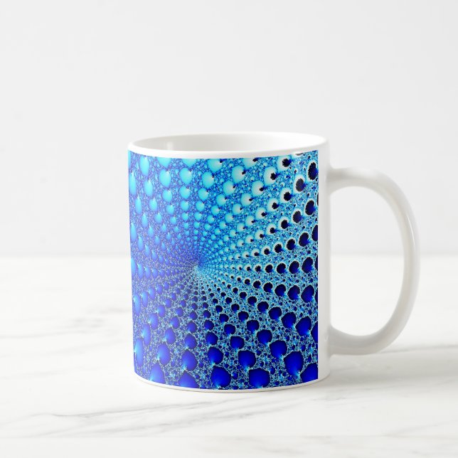 Blåttostronspiral Kaffemugg (Höger)
