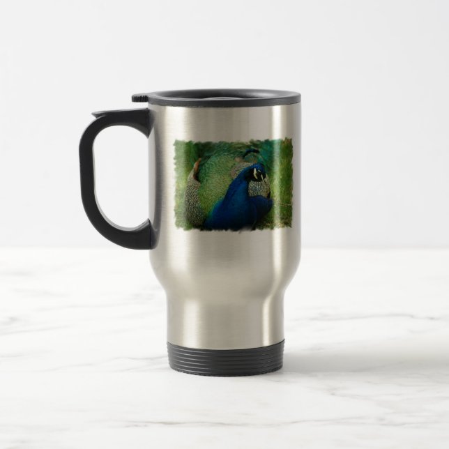 Blåttpåfågeltravel mug resemugg (Vänster)