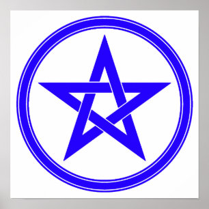 BlåttPentaclePentagram Poster