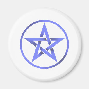 BlåttPentagramPentacle Magnet