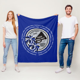 Blåttpersonliggåvor för en jubellagledare fleecefilt