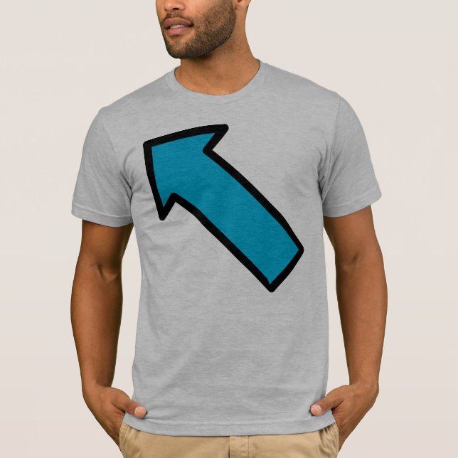 Blåttpilt-skjorta Tee Shirt (Framsida)