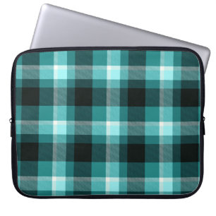Blåttplädmönster Laptop Fodral