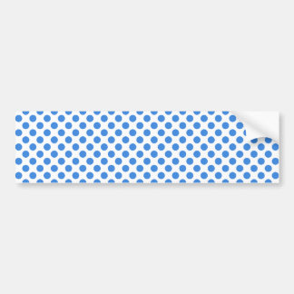 Blåttpolka dots med anpassadebakgrund bildekal