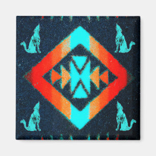 Blåttprärievargmagnet Magnet