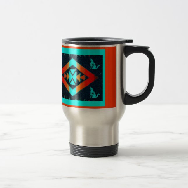 Blåttprärievargtravel mug resemugg (Höger)
