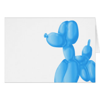Blåttpudel Hälsningskort