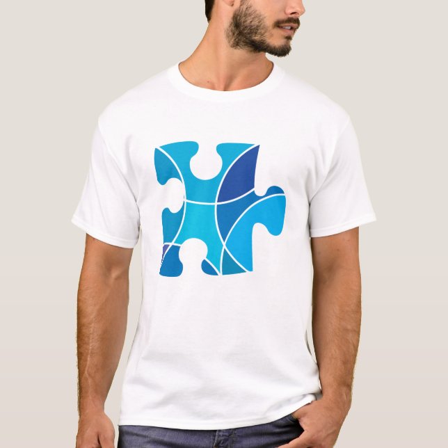 Blåttpusselbiet Tee Shirt (Framsida)
