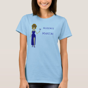 BlåttQueenie Martini T-tröja Tee Shirt