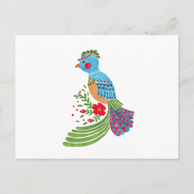 Blåttquetzalen Vykort (Framsida)