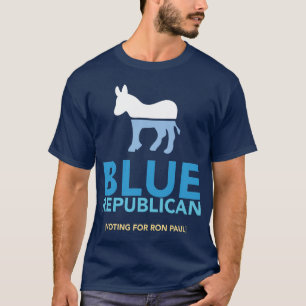 BlåttrepublikanT-tröja Tee Shirt