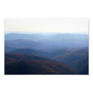 BlåttRidge berg, North Carolina Fototryck
