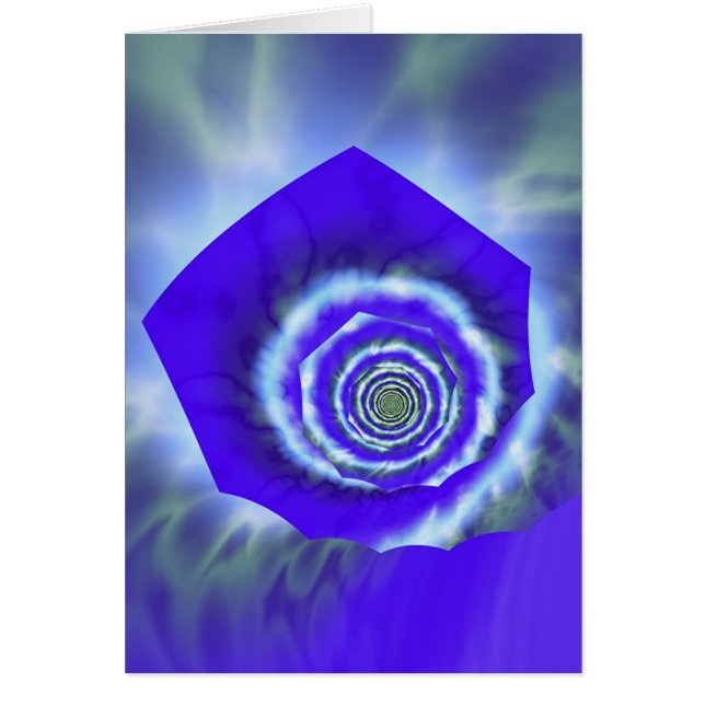 Blåttro Hälsningskort (Framsidan)