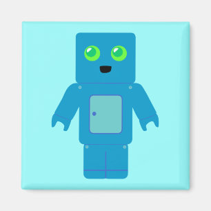 Blåttrobot Magnet