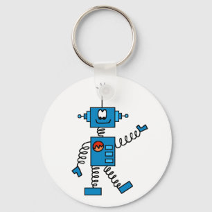 Blåttrobot Nyckelring