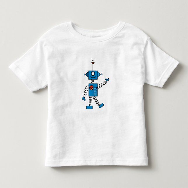 Blåttrobot Tee (Framsida)