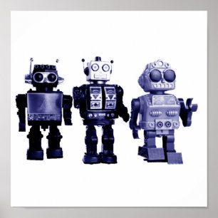 blåttrobotaffisch poster