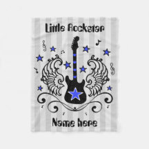 Blåttrockstjärnagitarr med vingar