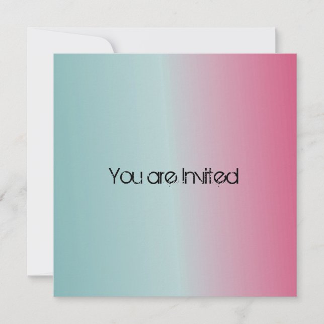 Blåttrosababy shower inbjudningar (Framsida)