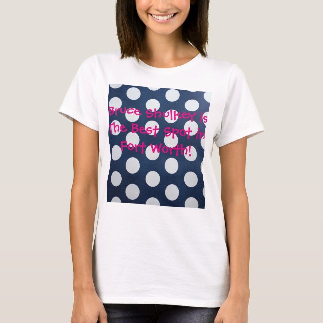 Blåttrosapolka dots t-shirt (Framsida)