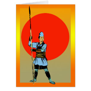 BlåttSamurai Hälsningskort