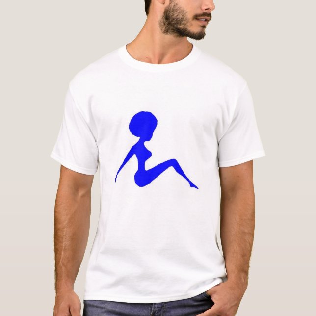 blåttsilhouette t-shirt (Framsida)