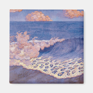Blåttsjölandskap, vinkar verkställer, c.1893 magnet