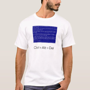 blåttskärm av död t shirt