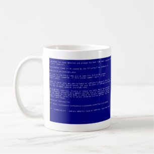 Blåttskärm Kaffemugg