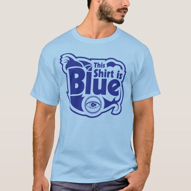 Blåttskjorta för det Colorblind Tee (Framsida)
