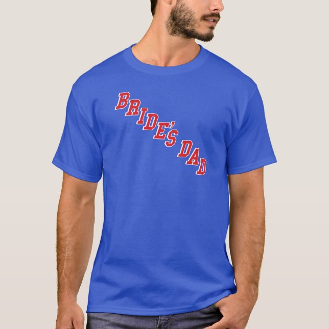 Blåttskjortabrud pappa t-shirt (Framsida)