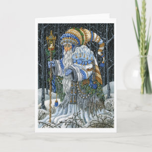 Blåttskog Santa Helgkort